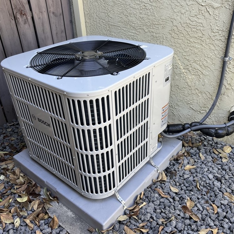 HVAC installation project in Rancho Cordova