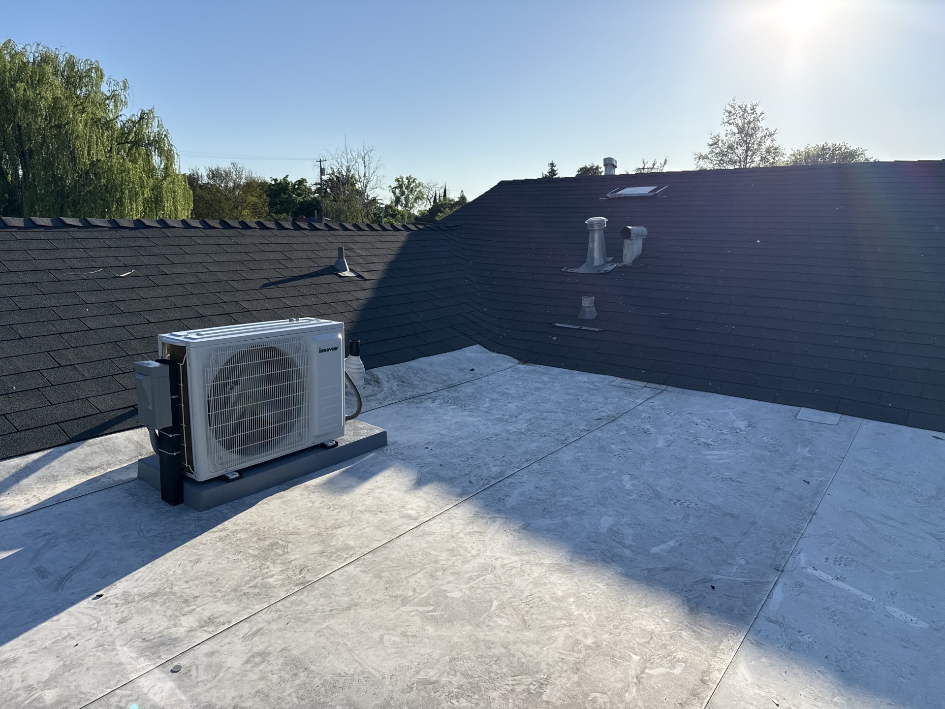 New HVAC system being installed in a Sacramento home